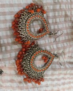 Beautiful Pack Of 5 Oxidised Earrings