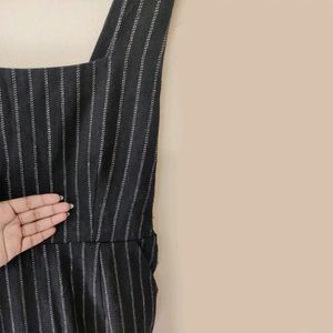 Korean Pinafore Dress with Flare