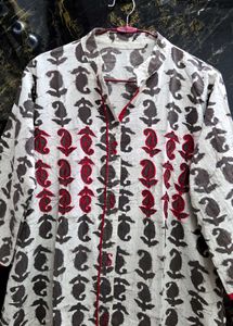 Paisley Cotton Kurta
