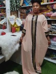 arab african abaya muslim Elegant Peach Ethnic Gow