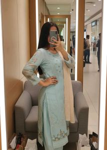 Elegant Pakistani Embroidered Suit Set