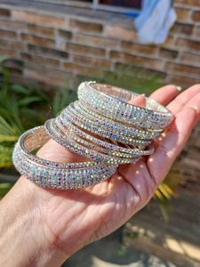 Sparkling Rhinestone Bangles (Set)