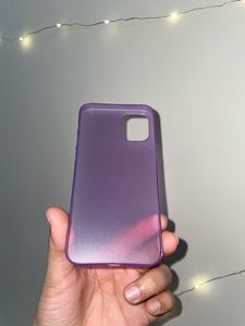 Purple transparent acrylic phone case