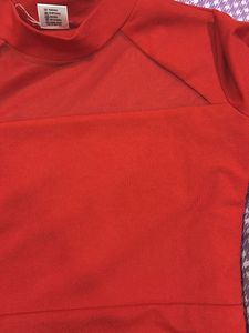 red full sleeve dress 🍓
