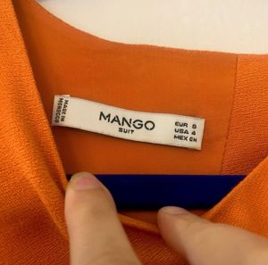 MANGO Chic Orange Mini Dress