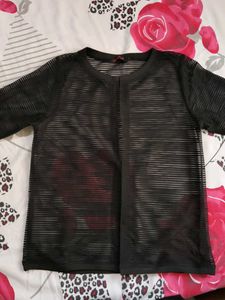 Sheer Black Top