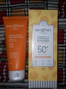 Dot&Key combo Vitaminc Sunscreen and face wash