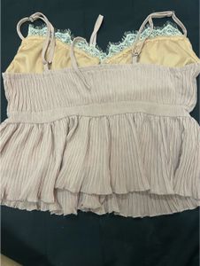Vintage Pink Peplum Top