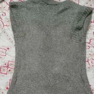 Gray Knit Vest