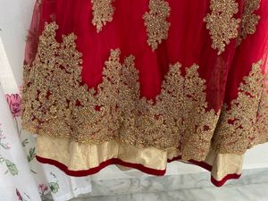 Red &amp; Gold Kurta Set