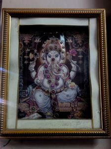 Framed Ganesha Artwork