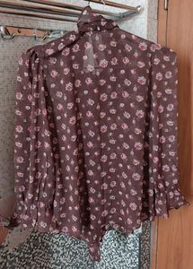 Floral Ruffle Blouse