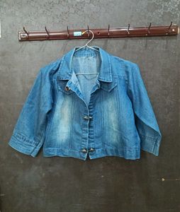 Denim Cropped Jacket