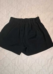 Black High-Waisted Shorts