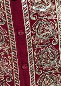 Libas women maroon straight kurti 🌻