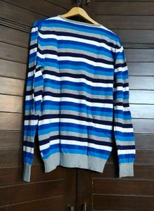Baleno Men Striped Cotton Knit Sweater
