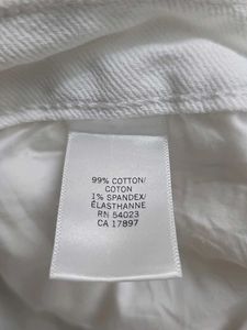 Banana Republic White Cropped Jeans 28/6p