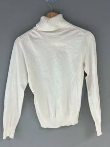 Elegant White Turtleneck Sweater