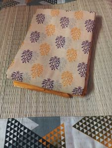 New Cotton Saree Without Blouse