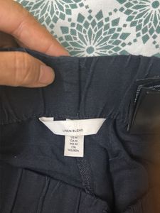 Green Button-Down Shirt with black plazzo pant