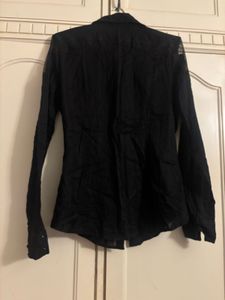 GUESS Stylish Black Button-Up Shirt for Women