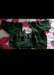 Georgatte Saree With Stitched Blouse