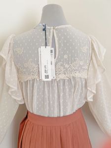 ZARA WITH TAGS CHIFFON TOP