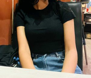 Black Crop Top For Women ❤️
