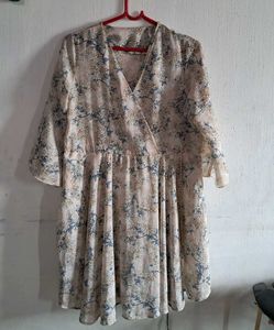 Floral Print Wrap Dress