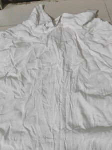 White Oversized Button-Down Shirt