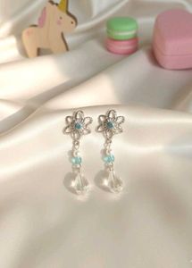 snowflake Frozen Dangle Earrings