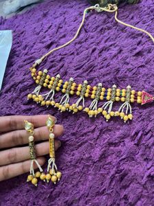 Ethnic Beaded Necklace &amp; Earring Set