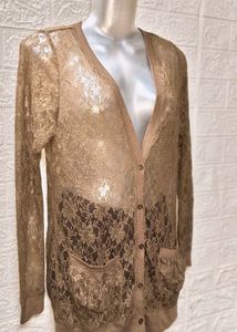 Floral Lace Brown 🤎 Top