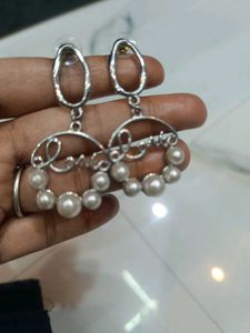 Love Pearl Drop Earrings