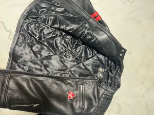 100% Leather Bikers Jacket Thumps Up- Size M