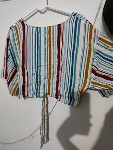 Striped Crop Top
