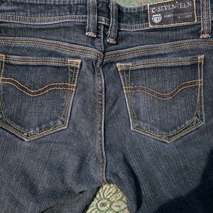 Dark Wash Grey Skinny Jeans