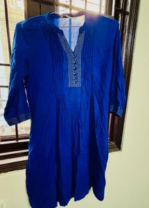 Blue Cotton Kurta