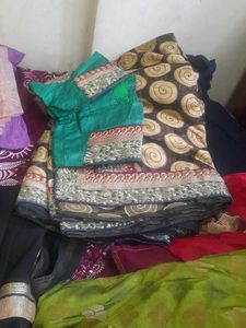 Elegant Saree with Blouse Piece