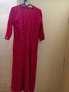 Pink Printed Kurta