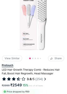 White Electric Hair Comb