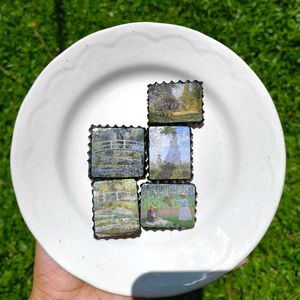 Handmade Clay Fridge Magnets Set
