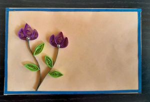 3 Mini Quilled Envelopes