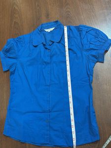 TopShop Blue Blouse