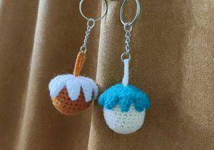 Crochet Cupcake Keychains (Set of 2)