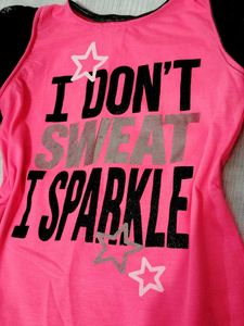 Pink Sparkle Girls' Top ❣️