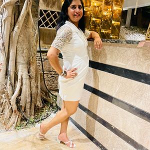 Elegant White Mini Dress