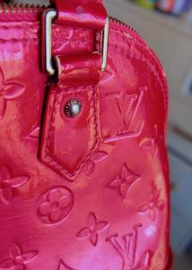 Louis Vuitton  Red Alma BB Handbag