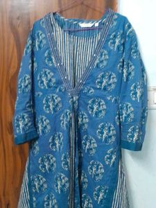 Blue Printed Kurta
