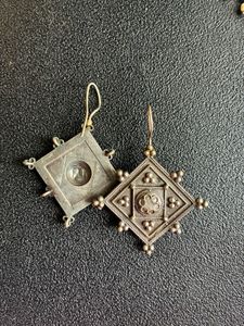 Oxidised Hanging Earrings